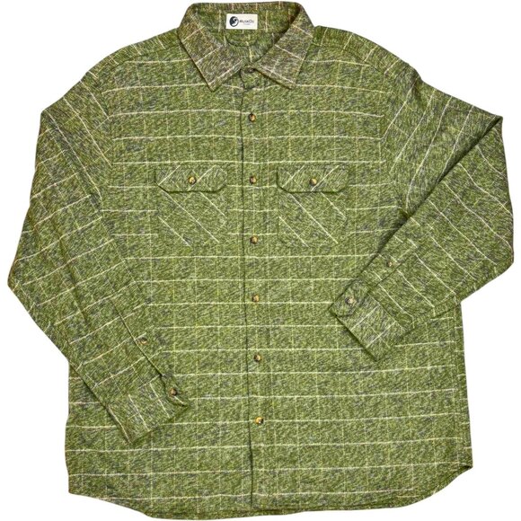 Musk Ox Moss Windowpane Heavyweight Grand Flannel Shirt  **NWOT - Picture 7 of 8